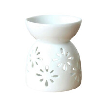 Ceramic Crafts Ceramic Hollow-Out Aromatherapy Stove Candlestick Handmade Style 4
