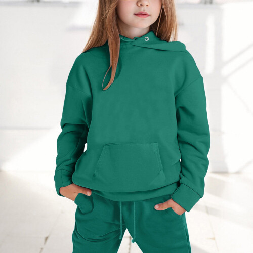 Conjunto de agasalho infantil com moletom e calça (3-4 anos) 1