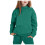 Conjunto infantil com moletom e calça, manga longa, cor sólida, tamanho 6-7. 3