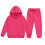 Conjunto de moletom infantil com capuz e calça, tamanho 6-7 anos. 3