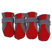 Hundeschuhe aus Mesh für Spaziergänge im Freien, weiche, rutschfeste Sohle