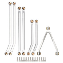 CNC High Clearance Chassis Link Rod Set for 1/24 RC Crawler Car Axial SCX24 AXI00005 Gladiator Upgrade Parts,3