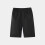 Barneshorts i bomull, elastisk midje, svart, 3-4 år 2