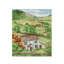 Herfst Veld Landschap Borduurpakketten 11CT Geteld Canvas Bedrukte Stof DIY Naald en Draad Naaiset Home Decor
