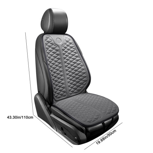 Ventilated Car Seat Cushion with Backrest 110x50cm 1