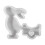 Easter3D Kanin Silikonform for Gips Harpiks Sjokolade 1