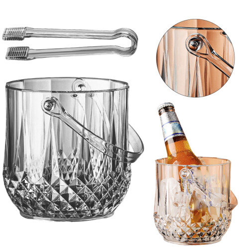 Cubitera acrílica con asa de 1,2 L