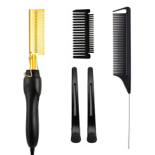 Elektryczny grzebień prostujący Hot Comb do użytku w salonie i domu