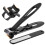 Nagelknipser aus Edelstahl, robust, breite Backe, schwarz 1