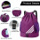Waterproof Drawstring Gym Bag Purple Large PE 2