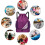 Waterproof Drawstring Gym Bag Purple Large PE 6