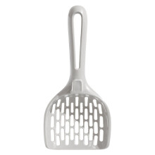 Pá para areia de gato com design em grade, compatível com areia de tofu.