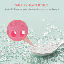 Muinchille Inslithe Silicone Buidéal Leanbh Bándearg 1 phíosa
