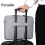 Laptop bag black 17.3 inch 3