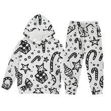 Completo per bambini composto da felpa con cappuccio e pantaloni, 3-4 anni.