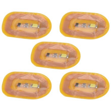 10 Peças Adesivo de Unha NFC Flash LED Chip Nu Inteligente Iluminar Lâmpada de Unha Adesivo Realce Luz Branca