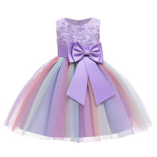 Mädchen-Prinzessinnenkleid mit Blumenmuster für Geburtstag oder Party, Größe 3-4