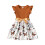 Mädchenkleid mit Schmetterlingsmuster und Flügelärmeln, Größe 5-6 1