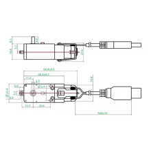 3X Motor de Redução de Eixo Único Projetado com Precisão, DC5V, 59RPM, Relação 1:220