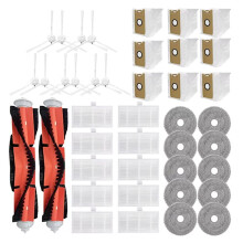 Für  für Lydsto W2 / für Kyvol Cybovac S60 / AICLE INS-200 Hauptseitenbürste Hepa-Filter Staubsauger Teile (41 Stück)