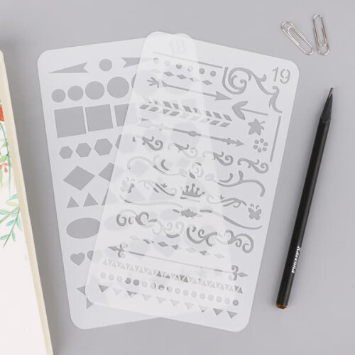 Horse Stencils Set for Bullet Journal Craft Projects 20 pcs 2
