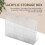 2X Clear Acrylic Remote Control Holder Wall Mount Media Organizer Storage Box (Three Compartments) 5