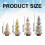 Mini Christmas Trees Set Bottle Brush Flocked 4 Pcs 3