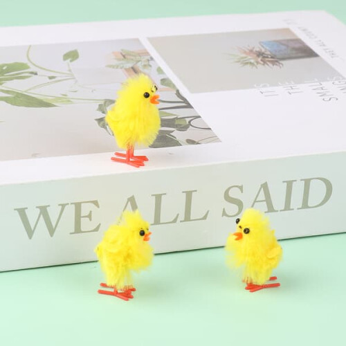 Mini Easter Chickens Yellow Decoration Toy 60pcs 1