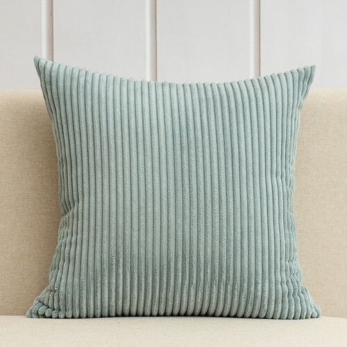 Dekokissen für Sofa, marineblau gestreift, Polyester, 50 cm x