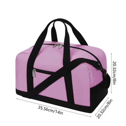 Bolsa de ginástica de 14 polegadas para homens e mulheres com alça de ombro.