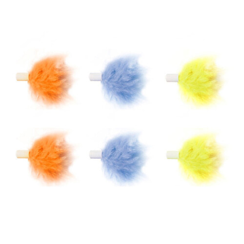 Feather Toy Replacements for Indoor Exercise 6 Pcs