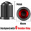Tire Valve Caps with O-ring 10-pack Black 5