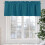Cortina de cozinha azul-petróleo 42x12 polegadas com bolso para varão e filtragem de luz. 5