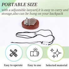 2Pcs Kalimba Thumb Piano 8 Key Thumb Piano Finger Piano Kalimba Thumb Piano for Kid Adult Instrument Accessory