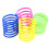 Cat Toy Spiral Spring 20 pcs Colorful Plastic 4