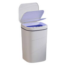 Automatische afvalcontainer, middernachtblauw, 14 liter, met draaideksel.