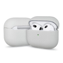 Funda de cuero para AirPods Pro3. Cubierta de piel de vaca.