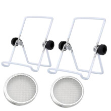 1 Ensembles de Couvercles de BoîTes en Acier Inoxydable AdaptéS Aux Pots à MaçOn à Bouche, Mise en Conserve de Graines de Lentilles de Brocoli