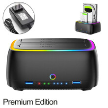 Dokovací stanice USB 3.0 s dvěma šachtami pro pevné disky 2,5"/3,5"