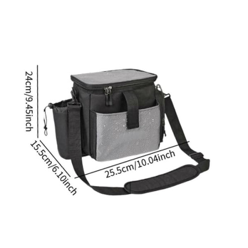 Discgolfbag rommer opptil 13+ disker. Discgolf-startbag med flaskeholder. 2