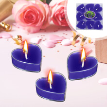 9-Pack Heart-Shaped Scented Soy Candles in Gift Box – Purple, Long-Lasting Burn for Valentine’s, Birthday, Anniversary, Wedding & Home Decor