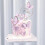 Purple Paper Butterfly Cake Decorations 4 pcs 8