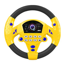 Volante de juguete interactivo para niños con luces y sonidos.