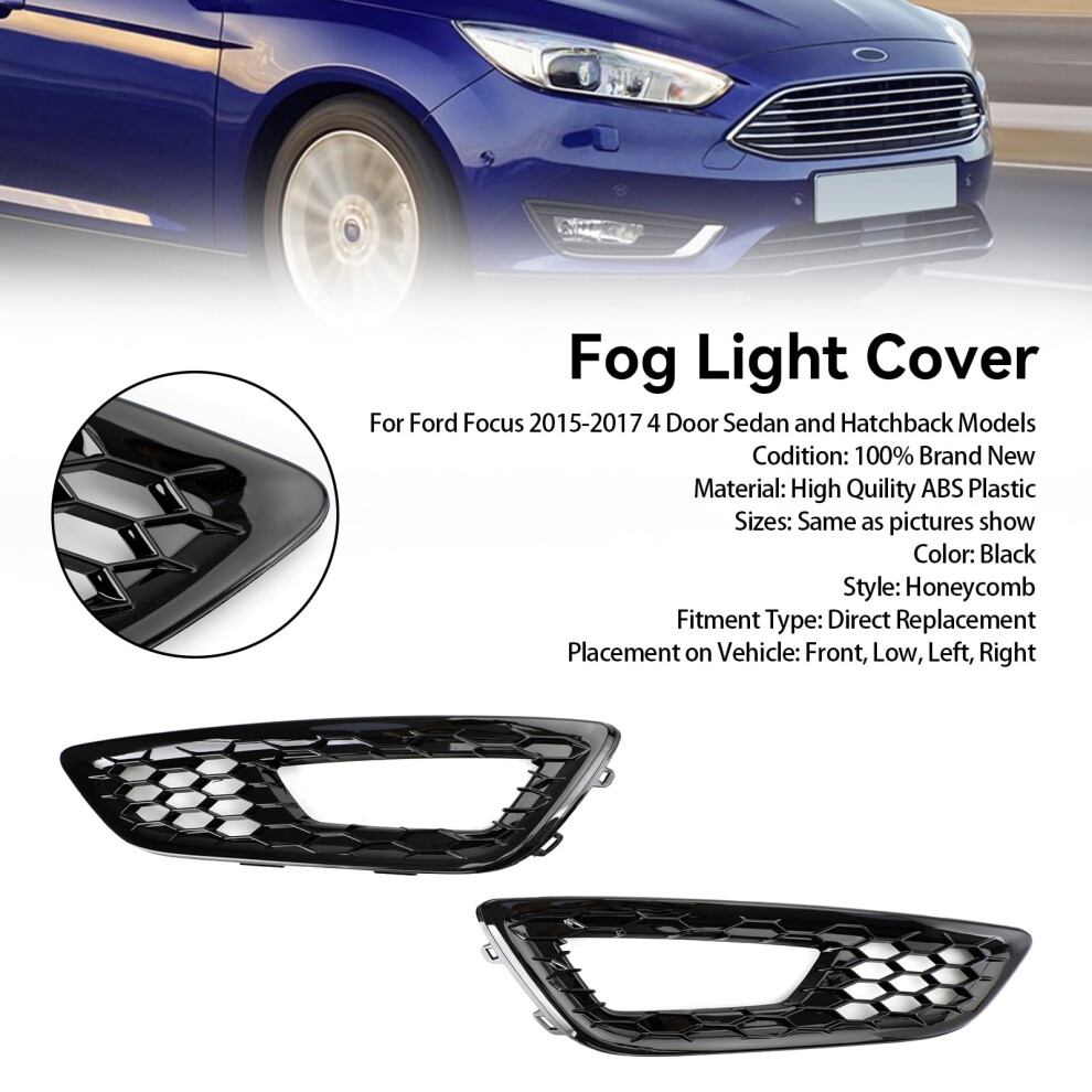 Ford Focus 2015Â2017 Front Fog Cover Bezel 1 Pair Light 9066521235384