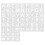 Stencil con lettere e numeri per disegnare, 60 pezzi 1