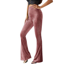 Damen-Cordhose mit hohem Bund und ausgestelltem Bein, ein Paar