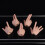 Man Finger Hands Model for Enterbay PH JO Action Figures 2