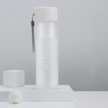 Auslaufsichere Glas-Wasserflasche, 800 ml, Weiß