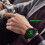Men's digital watch with large dial, LED, water resistant 4