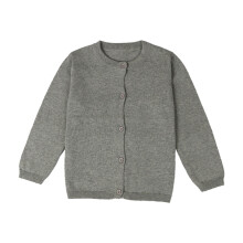 Cárdigan de manga larga para niña, gris, talla 6Y